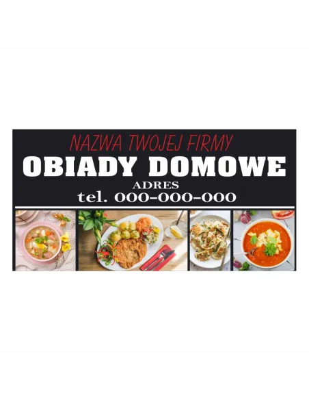 Baner Reklamowy Gotowe Wzory Banerów – Obiady Domowe