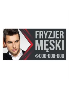 Baner Reklamowy Gotowe Wzory Banerów – Fryzjer Męski