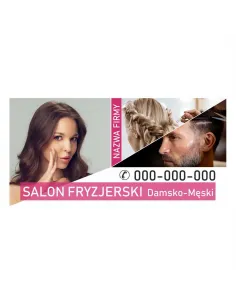 Baner – Salon Fryzjerski Reklamowy Gotowe Wzory Banerów