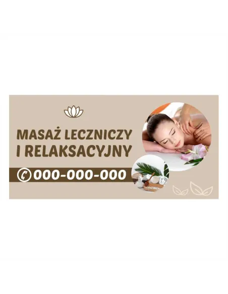 Baner Reklamowy Gotowe Wzory Banerów – Masaż Leczniczy