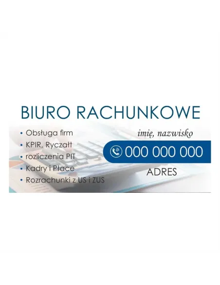 Baner Reklamowy Gotowe Wzory Banerów – Biuro Rachunkowe