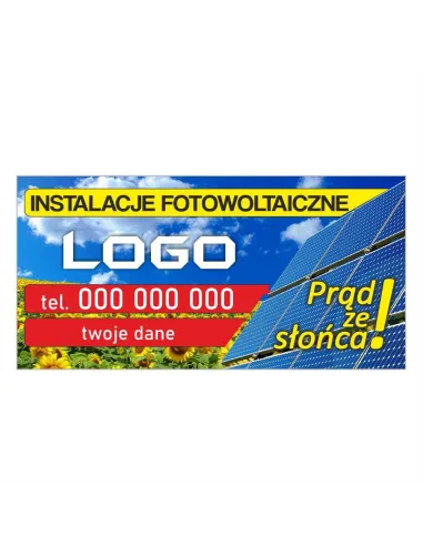 Baner Reklamowy Gotowe Wzory Banerów – Instalacje Fotowoltai