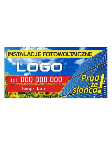 Baner Reklamowy Gotowe Wzory Banerów – Instalacje Fotowoltai