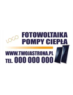 Baner Reklamowy Gotowe Wzory Banerów Fotowoltaika Pompy