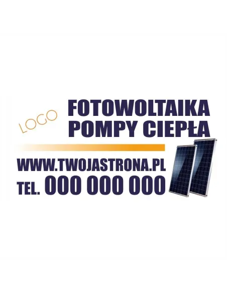 Baner Reklamowy Gotowe Wzory Banerów Fotowoltaika Pompy