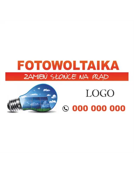Baner Reklamowy Gotowe Wzory Banerów – Fotowoltaika