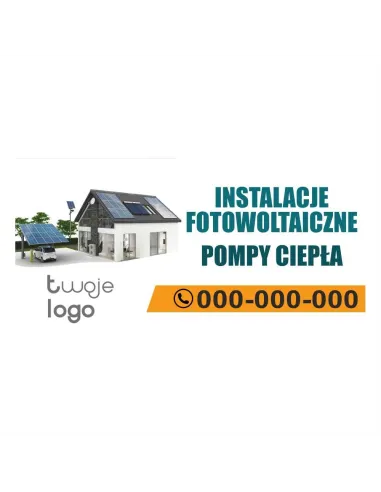 Baner – Instalacje Fotowoltaiczne Pompy Ciepła Reklamowy