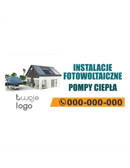 Baner – Instalacje Fotowoltaiczne Pompy Ciepła Reklamowy