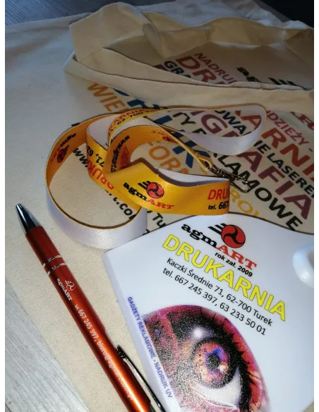 Brelok Reklamowy do Kluczyka z Nadrukiem UV logo 100 szt