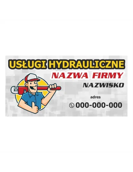 Baner Reklamowy Gotowe Wzory Banerów – Usługi Hydrauliczne