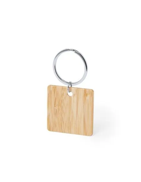 Bambusowy Brelok Reklamowy z Nadrukiem UV logo 100 szt