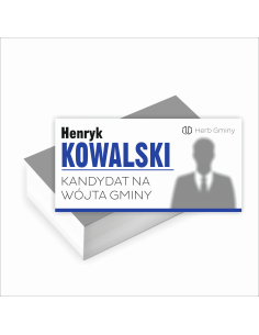 Wizytówki Wyborcze Gotowy Projekt Gratis 200 sztuk Wybory
