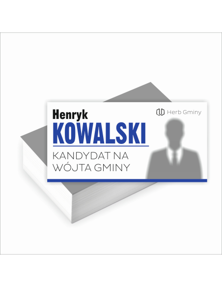 Wizytówki Wyborcze Gotowy Projekt Gratis 200 sztuk Wybory