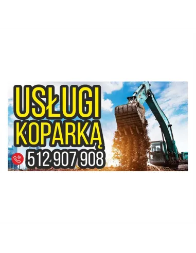Baner Reklamowy Gotowe Wzory Banerów – Usługi Koparką
