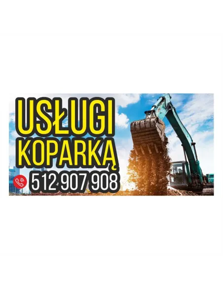Baner Reklamowy Gotowe Wzory Banerów – Usługi Koparką