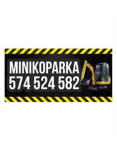 Baner Reklamowy Gotowe Wzory Banerów – Minikoparka