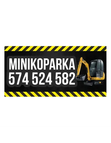 Baner Reklamowy Gotowe Wzory Banerów – Minikoparka