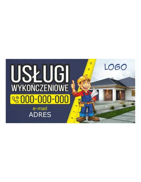 Baner – Usługi Wykończeniowe Gotowy Projekt Reklamowy