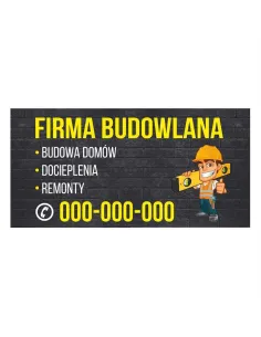 Baner Reklamowy Gotowe Wzory Banerów – Firma Budowlana