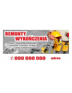 Baner – Remonty Wykończenia Gotowy Projekt Reklamowy