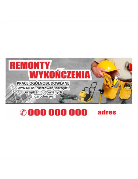Baner – Remonty Wykończenia Gotowy Projekt Reklamowy
