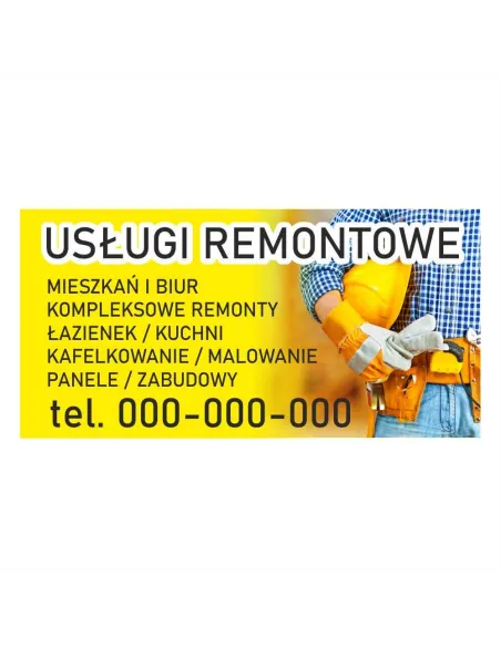 Baner – Usługi Remontowe Reklamowy Gotowe Wzory Banerów