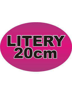 Naklejki 20cm Litery Cyfry Samoprzylepne Reklama Napisy