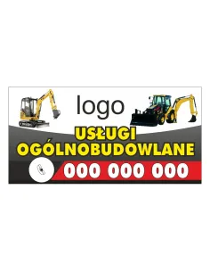 Baner – Usługi Ogólnobudowlane Reklamowy Gotowe Wzory