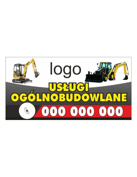 Baner – Usługi Ogólnobudowlane Reklamowy Gotowe Wzory
