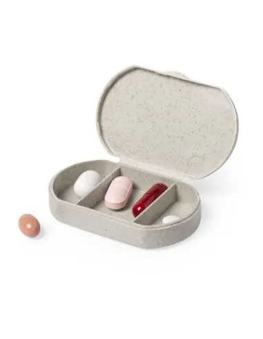 Bambusowy Pojemnik Reklamowy na 100 szt Tabletki Nadrukiem