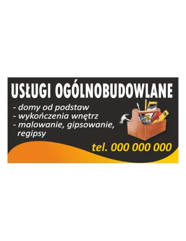 Baner Reklamowy Gotowe Wzory Banerów Usługi Ogólnobudowlane