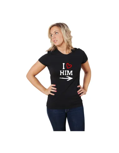 Koszulka z Nadrukiem Personalizowany na Prezent Love Him