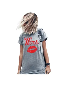 Koszulka z Nadrukiem Personalizowany na Prezent Mrs