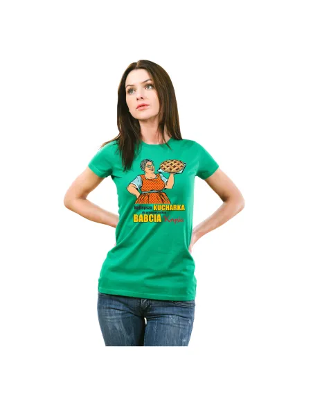 Koszulka z Nadrukiem Najlepsza Kucharka Przede Wszystkim