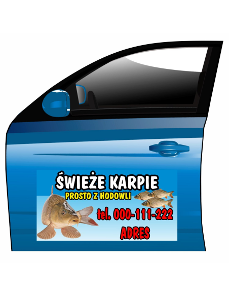 Reklama Magnetyczna na Samochód – Gotowa Grafika Świeże