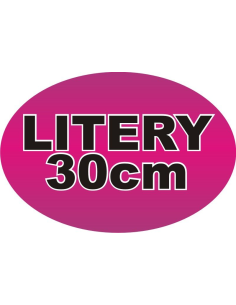 Naklejki 30cm Folia Reklamowa Litery Cyfry Samoprzylepne