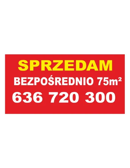Baner Sprzedam Bezpośrednio Gotowy Wzór Personalizowany