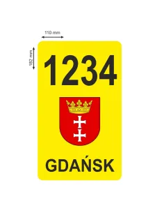Naklejki Magnetyczne – Oznaczenie Taxi Gdańsk z Nadrukiem