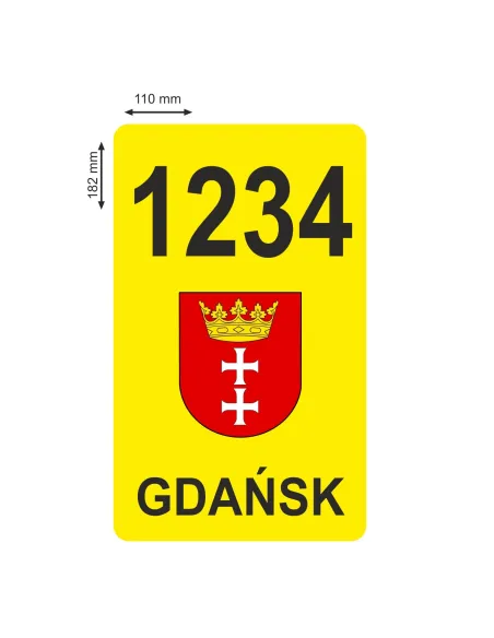 Naklejki Magnetyczne – Oznaczenie Taxi Gdańsk z Nadrukiem