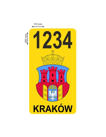 Naklejki Magnetyczne – Oznaczenie Taxi Kraków Numer