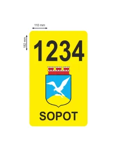 Naklejki Magnetyczne – Oznaczenie Taxi Sopot Numer