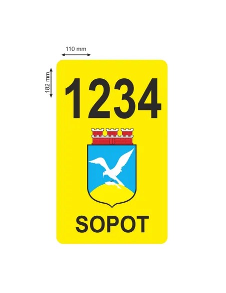Naklejki Magnetyczne – Oznaczenie Taxi Sopot Numer