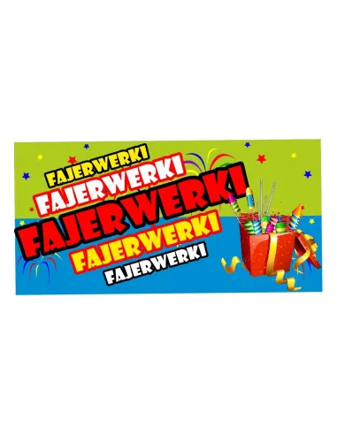 Baner Reklamowy Gotowe Wzory Banerów – Fajerwerki do Firmy
