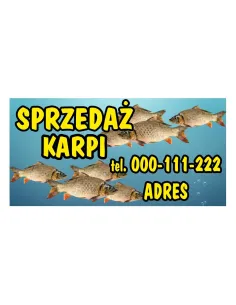 Baner Sprzedaż Karpi Ryby Świąteczne Personalizowany