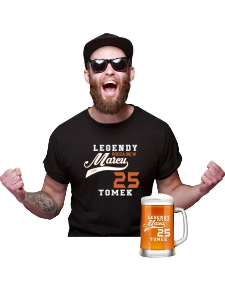 Koszulka + Kufel – Prezent na Urodziny Personalizowany