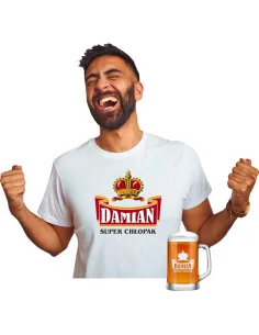 Koszulka + Kufel Prezent na Urodziny 30 40 50 60 do Firmy