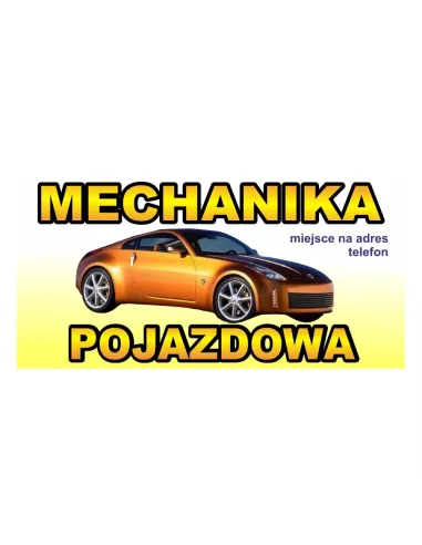 Baner – Mechanika Pojazdowa Reklamowy Gotowe Wzory