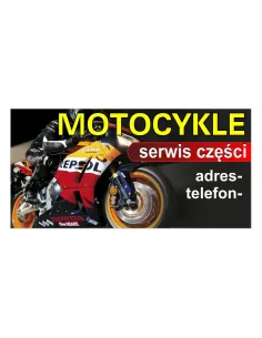 Baner Reklamowy Gotowe Wzory Banerów Motocykle z Nadrukiem