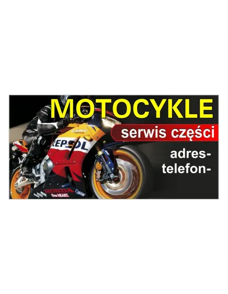 Baner Reklamowy Gotowe Wzory Banerów Motocykle z Nadrukiem