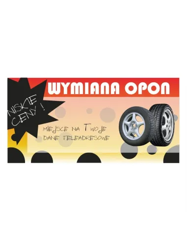 Baner Reklamowy Gotowe Wzory Banerów – Wymiana Opon